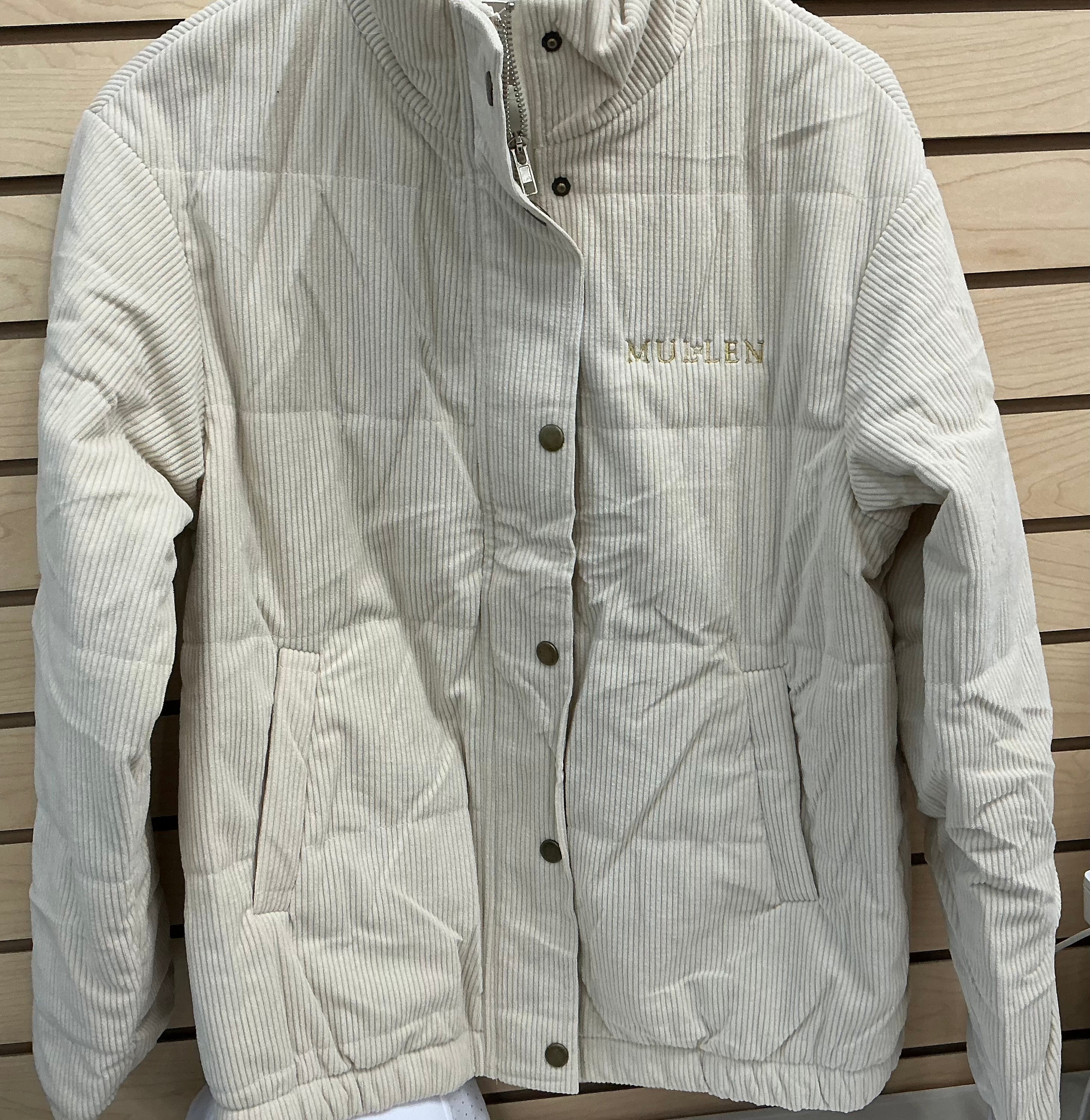 Corduroy Puffer Jacket ePretty Apricot