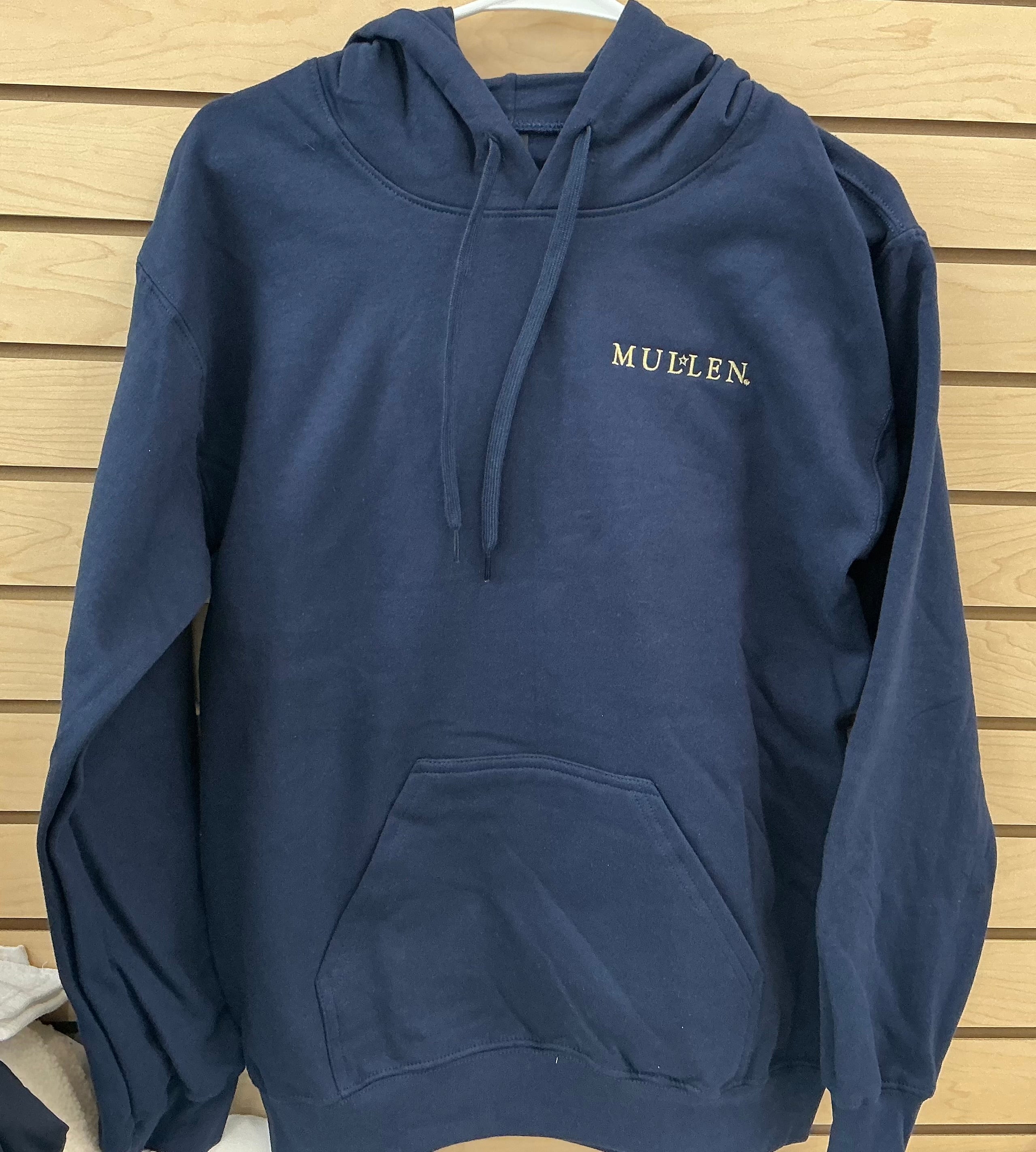 Gildan Navy SoftStyle Mullen w/Star Hoodie
