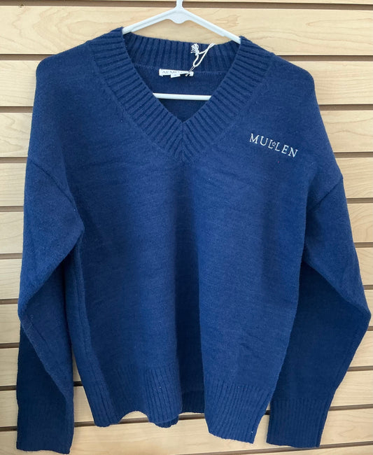 Aemi & Co Women’s Navy V-Neck Sweater Uniform