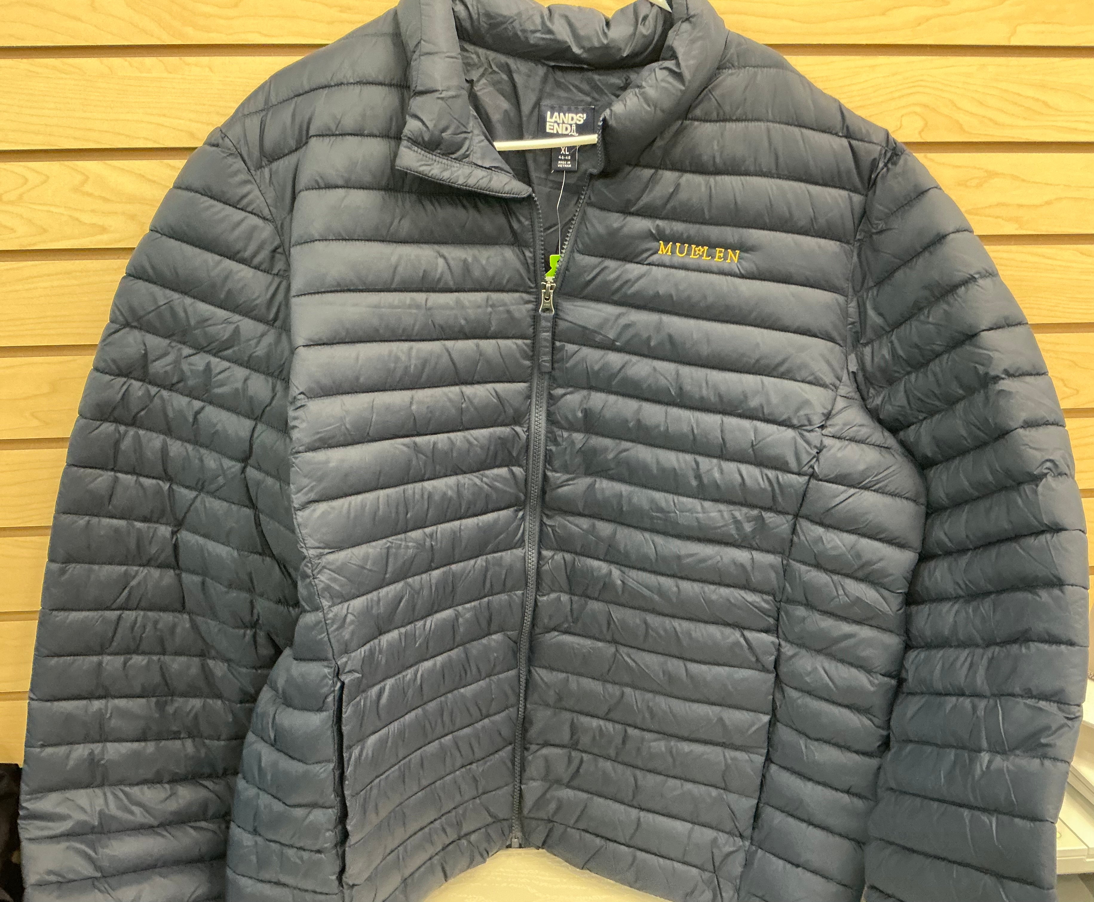 Lands End Ladies Insulated Puffer Coat - Classic Navy Uniform