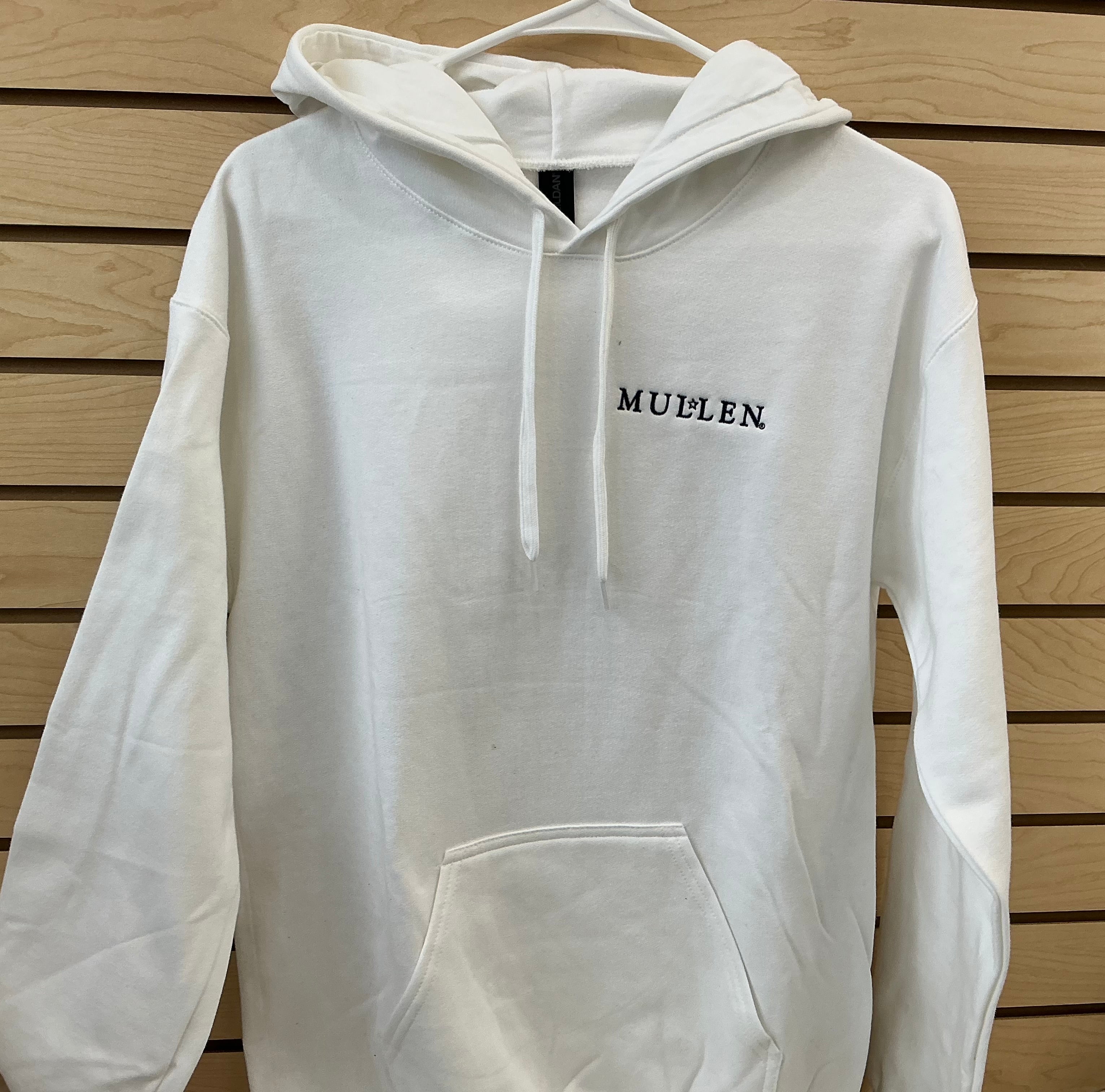 Gildan White SoftStyle Mullen w/Star Hoodie