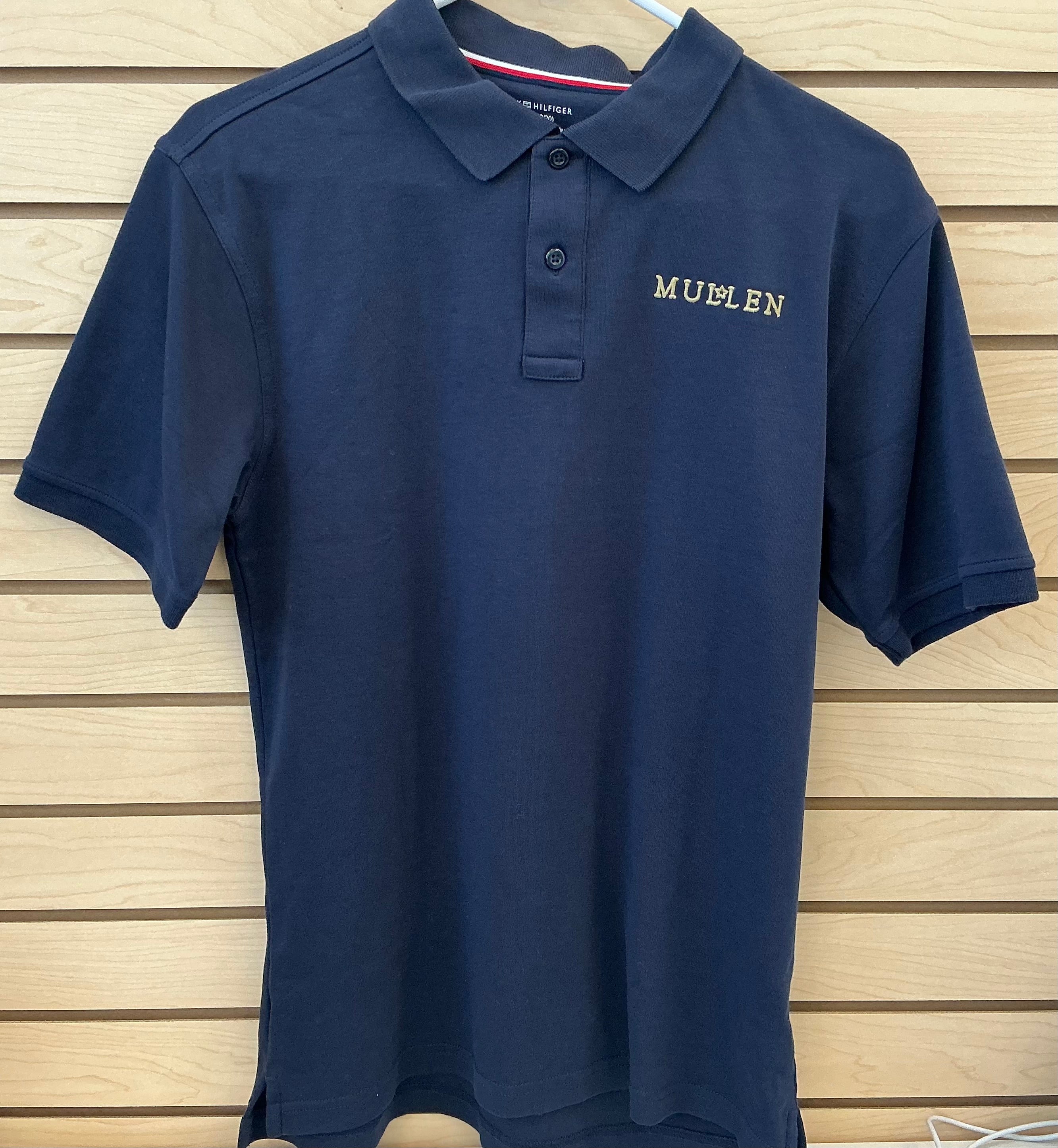 Tommy H Short Sleeve Navy Interlock Co-Ed Polo