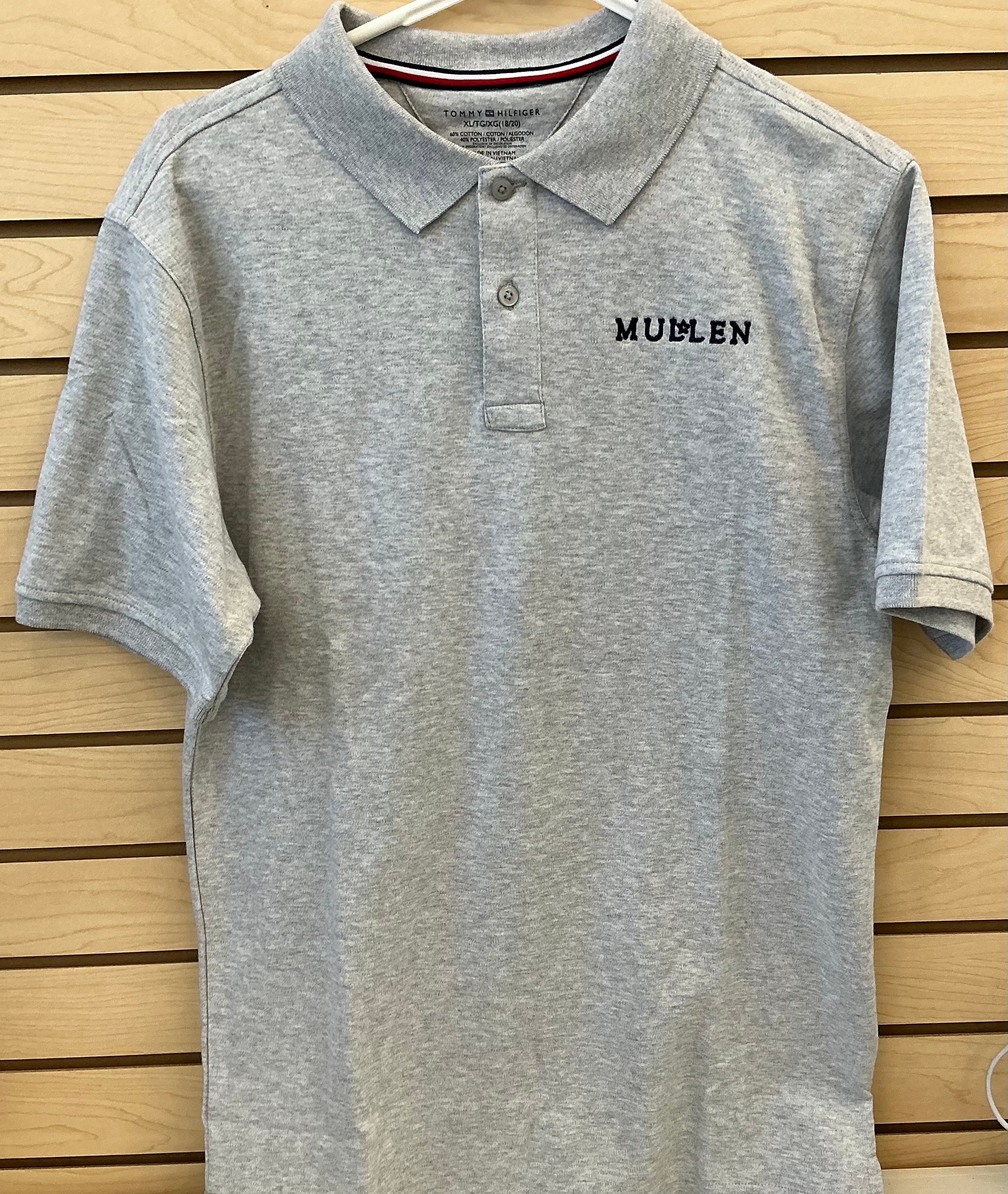Tommy H Short Sleeve Grey Htr Interlock Co-Ed Polo