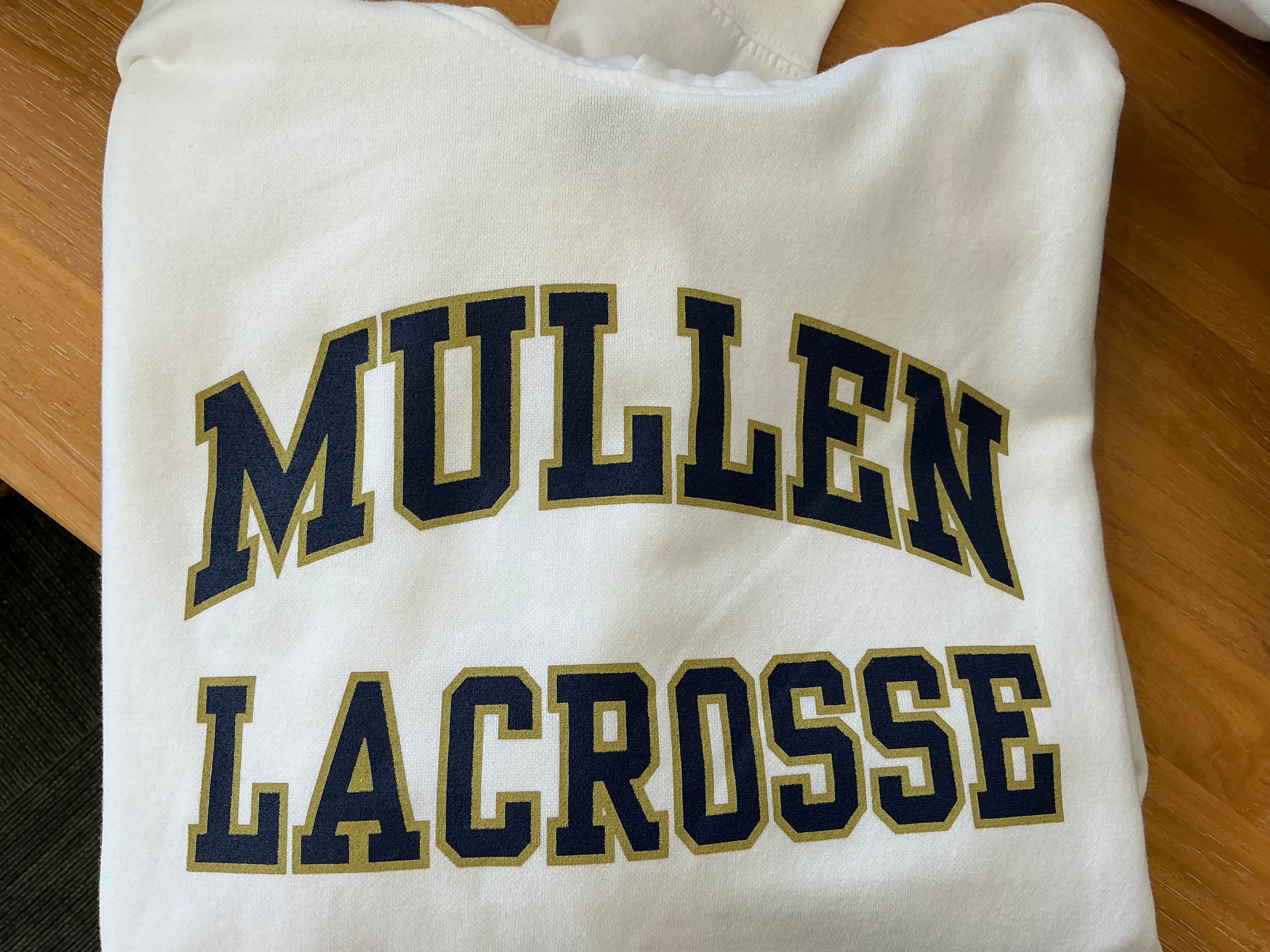 District V.I.T Lacrosse White Fleece Hoodie