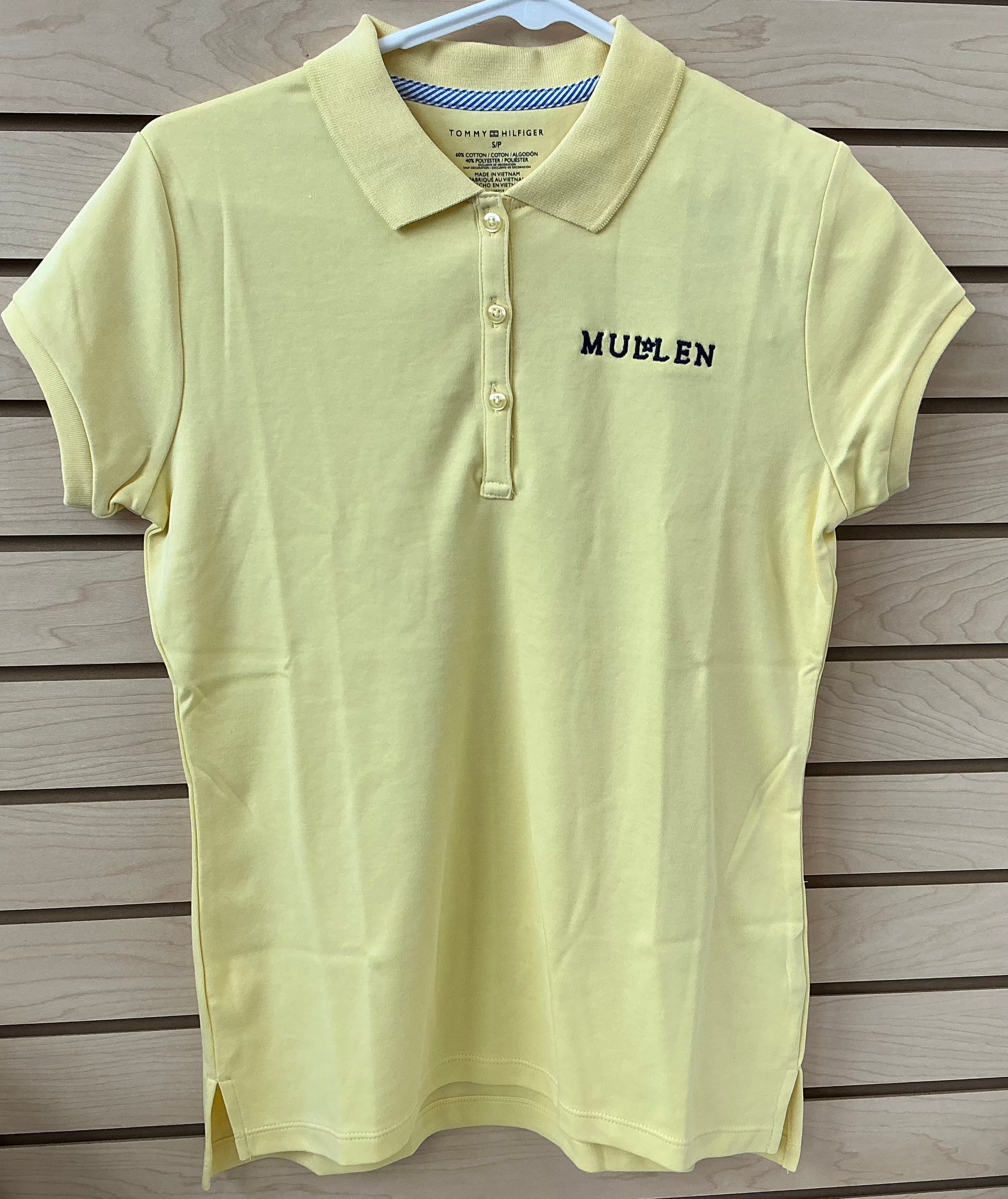 Tommy H Fem Fit Short Sleeve Polo - Pale Yellow