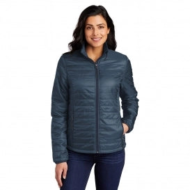 Ladies Navy Puffer Jacket Uniform