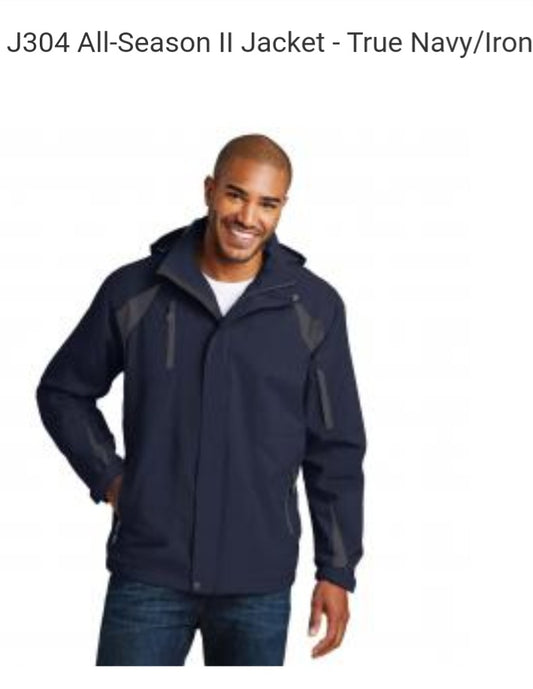Men's Port Authority Navy & Iron Jacket