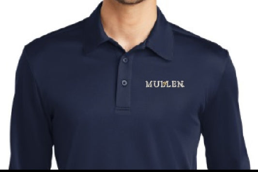 Men's Long Sleeve Navy Polo