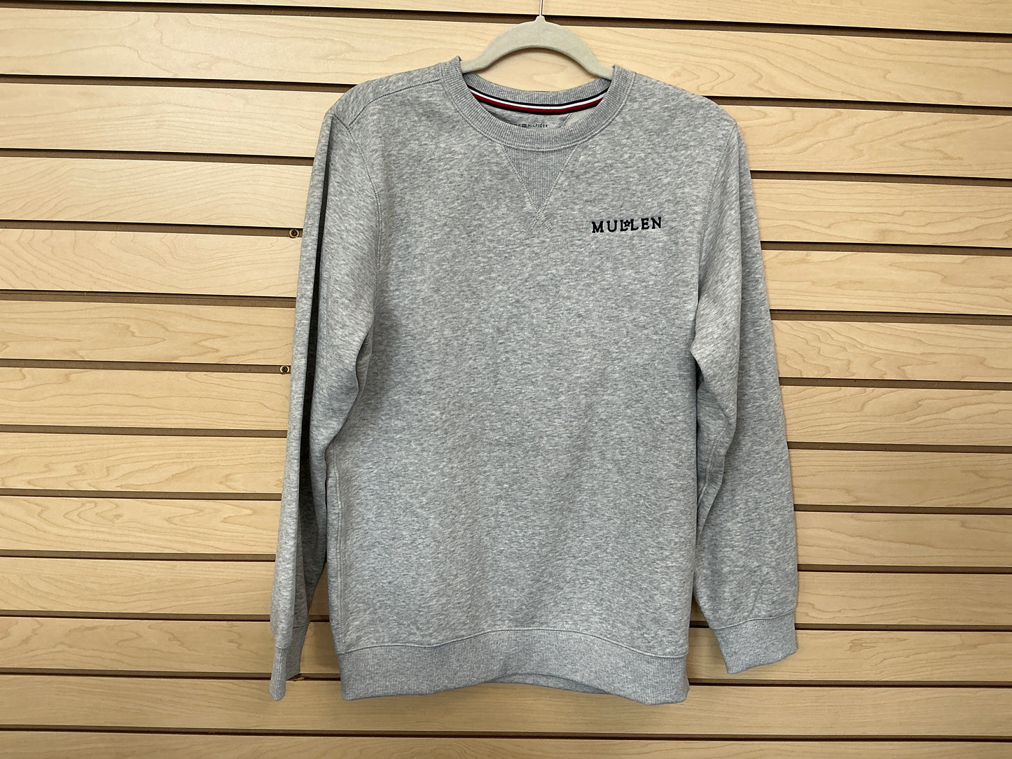 Tommy H Grey Heather Co-Ed Crew Sweatshirt Uniform