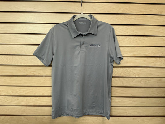 LE Men Rapid Dry Sht Sle Polo Harbor Gray Uniform