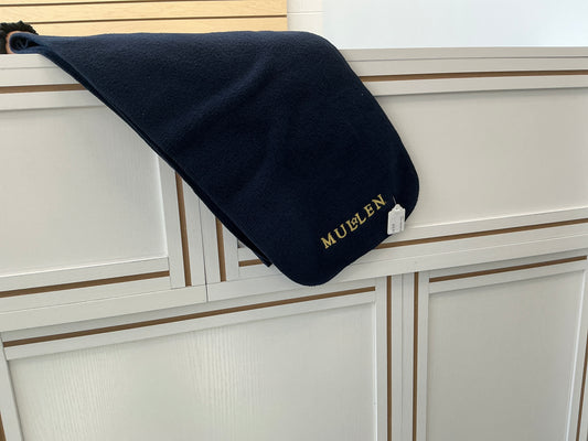 Navy Winter Mullen Scarf