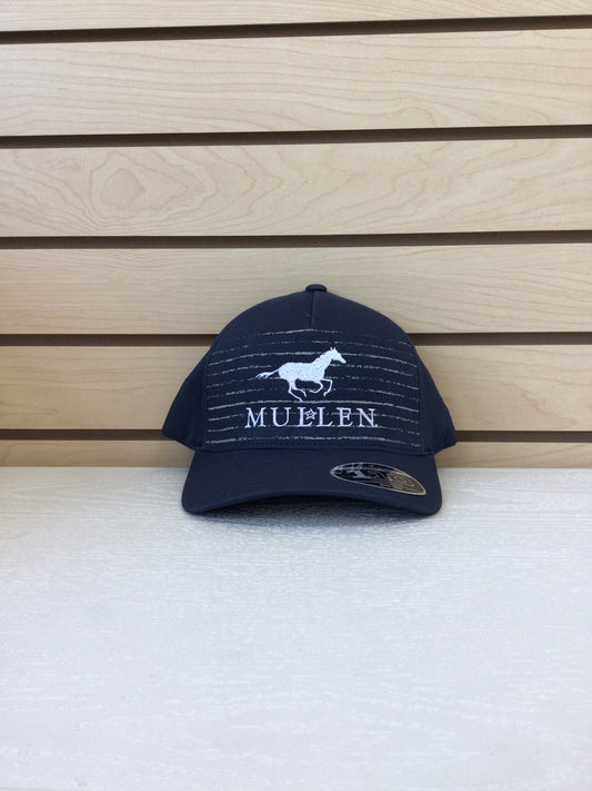 TM Baseball Hat Striped Navy/Wht Horse