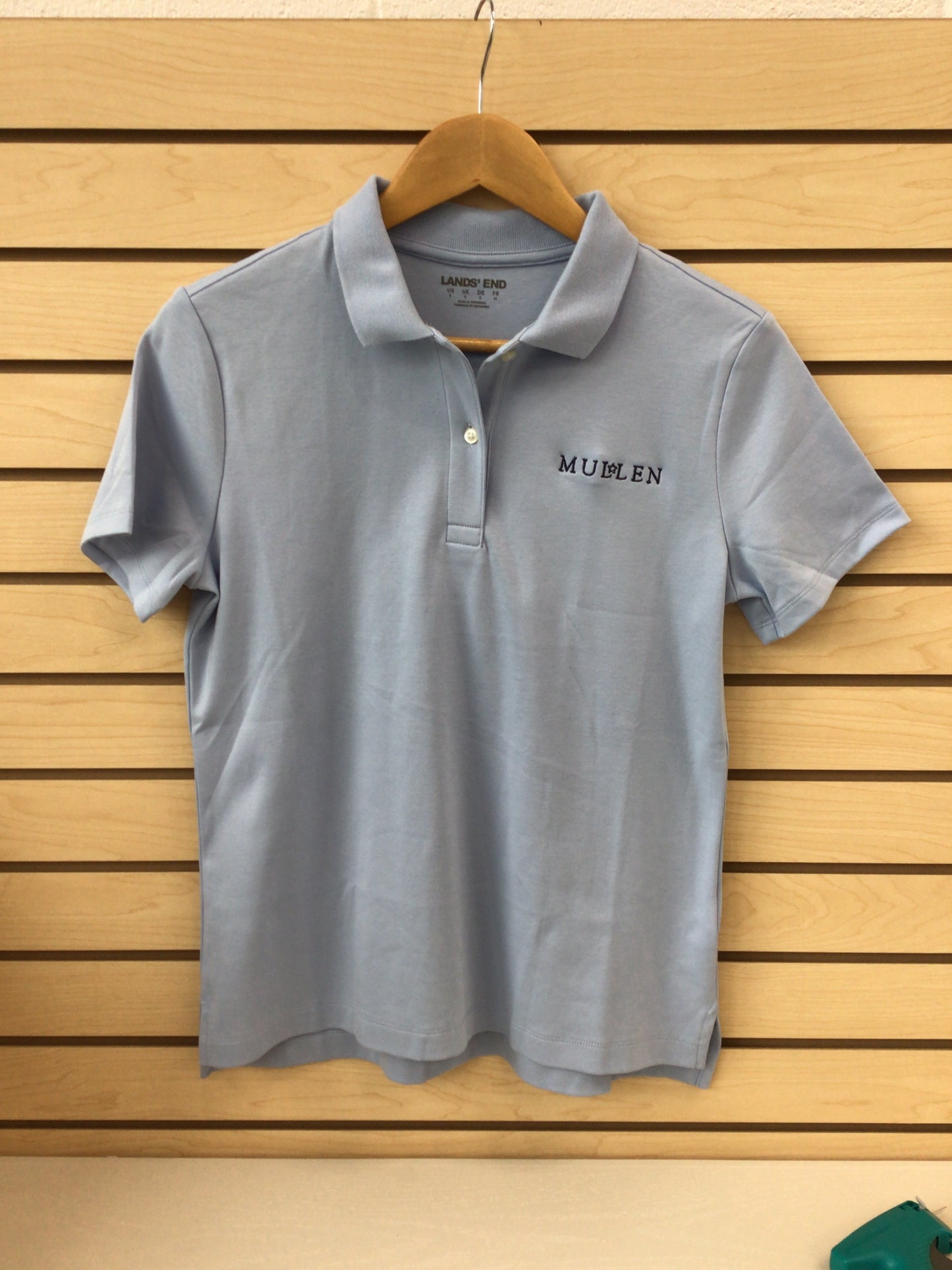 LE Wom Sht Sle Fem Fit Interlock Polo Light Blue Uniform