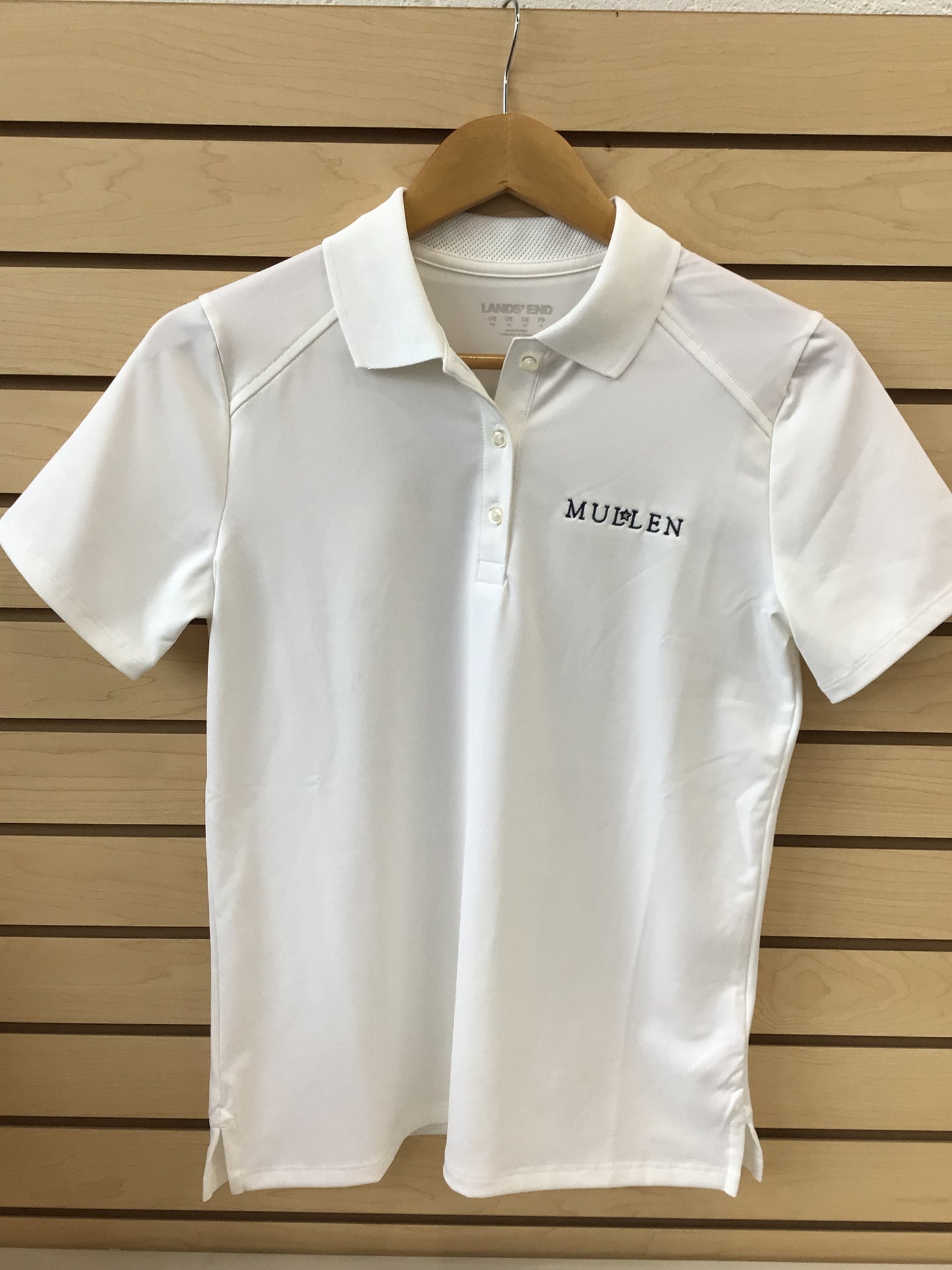 LE Wom Fem Fit Sht Sle Rap Dry Polo White Uniform