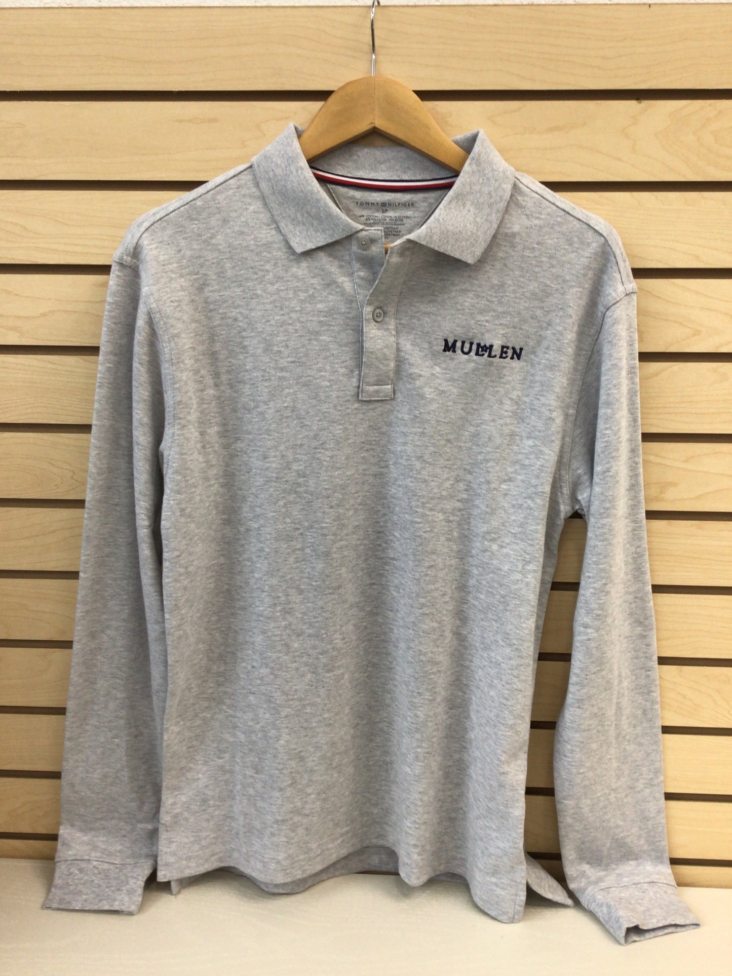 Tommy H LS Interlock Co-Ed Polo - Grey Heather Uniform