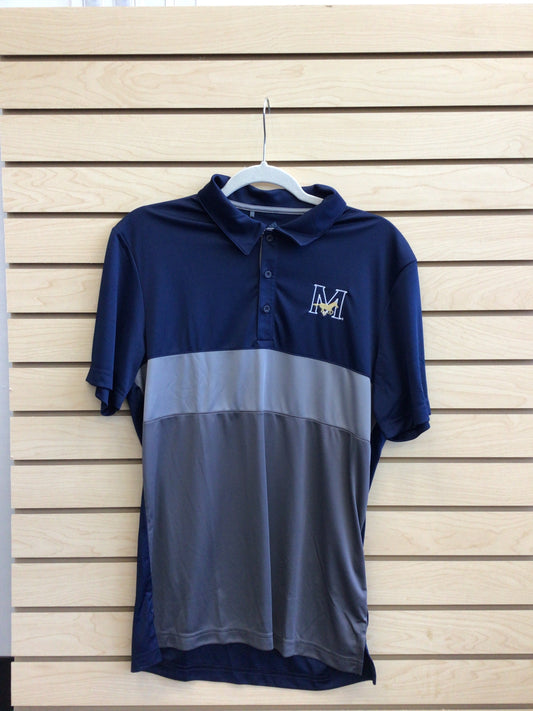 MENS ADIDAS STRIPED POLO