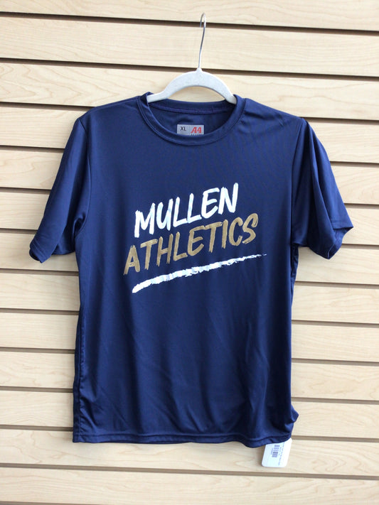 Mustang Ath Perf Sht Sle Navy Spirit