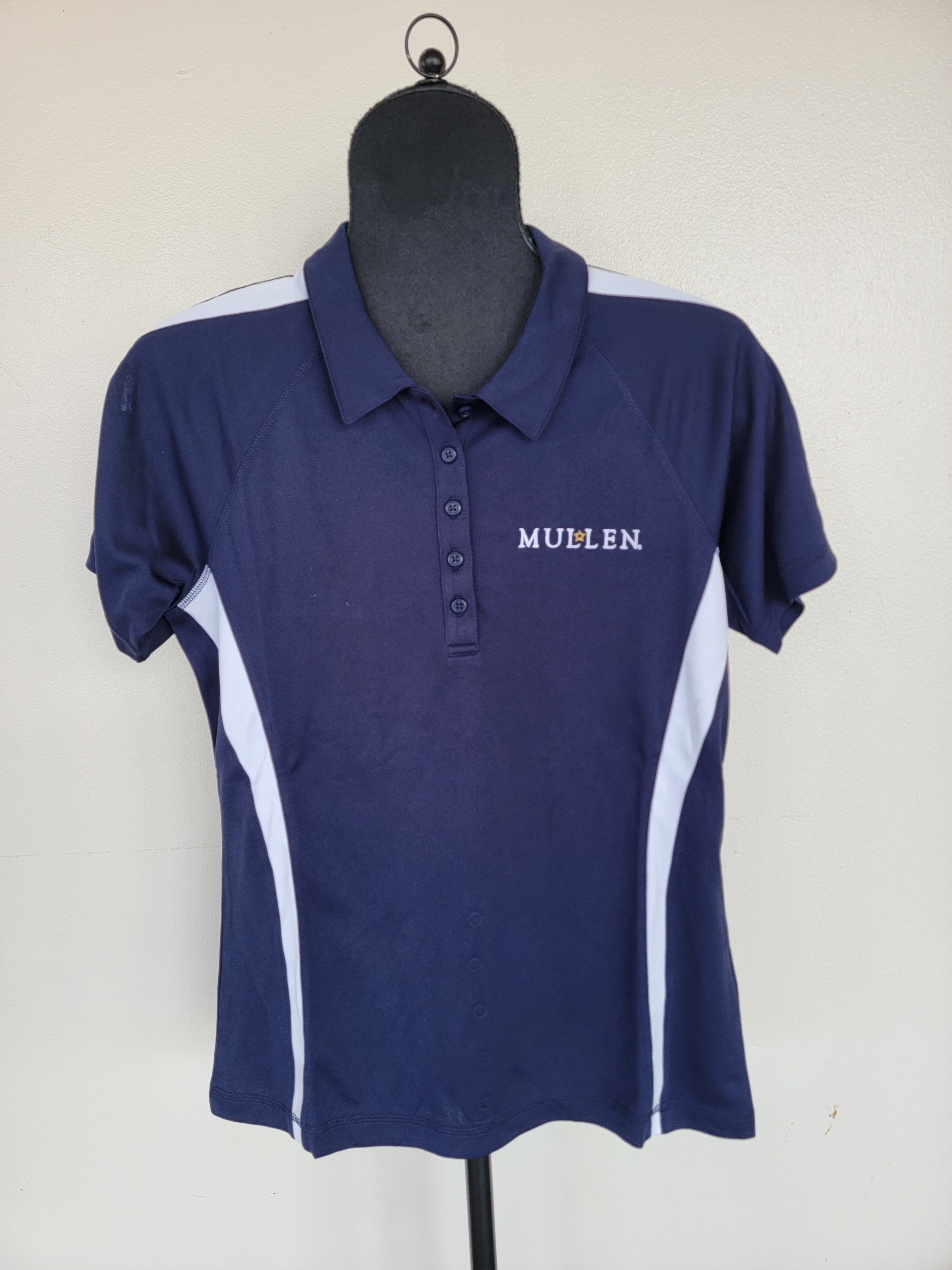 Ladies Polo Navy/White